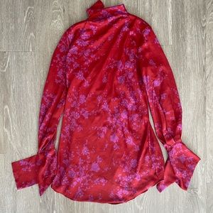 Free People pink backless mini dress